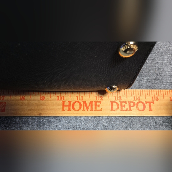 Michael Kors Hamilton EW East West Satchel Black Hamilton Leather Gold bag - Picture 12 of 14